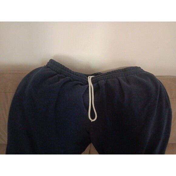 Vintage Fruit Of The Loom Sweatpants Men’s Large Blue Joggers Pants Athletic 2XL - Picture 2 of 5